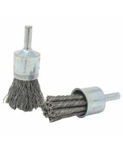 United Abrasives 02702 1" Carbon Steel Crimped Wire End Brush
