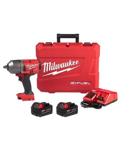 Milwaukee 2766-22R M18 Fuel 1/2" 18V Cordless High Torque Impact Wrench Kit with Pin Detent