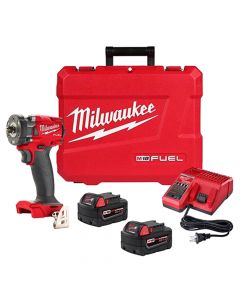 Milwaukee 2854-22 M18 Fuel 3/8" Cordless Compact Impact Wrench with Friction Ring Kit
