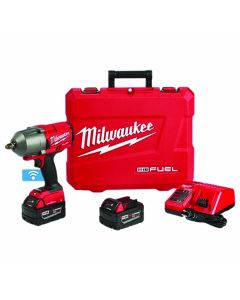 Milwaukee 2863-22 M18 Fuel High Torque Impact Wrench 1/2" Friction Ring Kit with One-Key