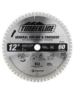 Timberline 300-600 12" x 60T Carbide Tipped Finishing Saw Blade