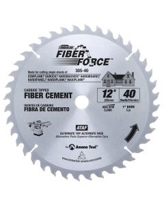 Timberline 305-40 Fiberforce 12" Fiber Cement Board Cutting Saw Blade