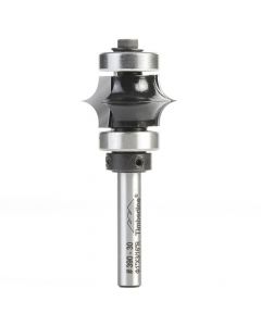 Timberline 390-30 1" Carbide Tipped Leaf Edge Beading Router Bit with Ball Bearing