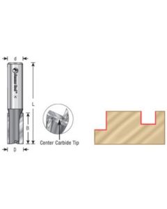 Super Plunge Router Bits, 1/2 Inch shank, with Center Tip (High Production)
