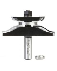 Timberline 420-50 3-3/8" Carbide Tipped Ogee Raised Panel Router Bit with Back Cutter & Ball Bearing