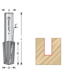 Production Shear Straight Plunge-Up Router Bits