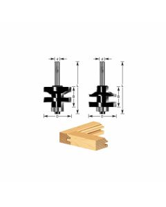 Timberline 440-24 1-3/8" 2-Piece Ogee Stile and Rail Router Bit Set with Ball Bearing
