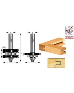 Amana Tool 440-32 1-3/4" Carbide Tipped Tongue and Groove 2 Piece Router Bit Set with Ball Bearing