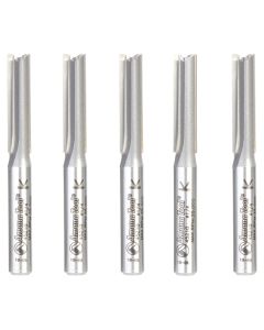 Amana Tool 45210-5 1/4" Straight Plunge High Production Router Bit, 5 Piece