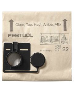 Festool 452970 FIS-CT Replacement Filter Bag, 5 Piece