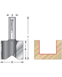 CNC Carbide Tipped Straight Plunge Router Bits (High Production CNC)
