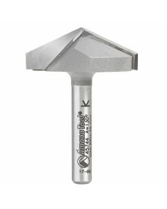 Amana Tool 45744 44.3mm Carbide Tipped V Groove Router Bit