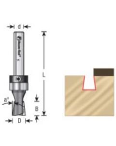 Keller 7 Degree Dovetail Router Bits with Upper Bearing