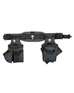 Badger Tool Belts 461010 SM Blue Collar Briefcase Small Gunmetal Grey Carpenter Belt Set