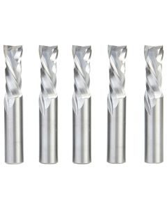 Amana Tool 46188-5 1/2" CNC Solid Carbide Compression Spiral Router Bit, 5 Piece