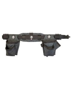 Badger Tool Belts 462010 SM Blue Collar Briefcase Small Gunmetal Grey Trimmer Belt Set