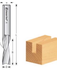 Solid Carbide Spiral Plunge Bits for Solid Wood, 2 Flute, Upcut