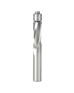 Amana Tool 46300 1/2" Solid Carbide UltraTrim Spiral Router Bit with Double Lower Ball Bearing