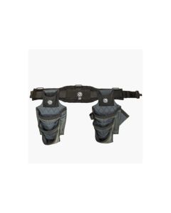Badger Tool Belts 463110 M Blue Collar Briefcase Medium Gunmetal Grey Framer Belt Set