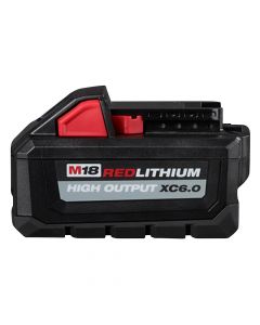 Milwaukee 48-11-1862 M18 18V Redlithium High Output 6.0Ah Batteries, 2 Pack
