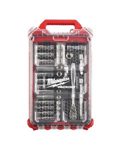 Milwaukee 48-22-9482 3/8” 32 Piece Metric Ratchet and Socket Set with Packout Low-Profile Compact Organizer 