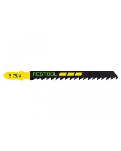 Festool 486962 S75/4 75mm High Carbon Steel Jigsaw Blade, 25 Piece