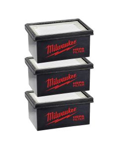 Milwaukee 49-90-2306 M12 Hammervac HEPA Filter, 3 Pack