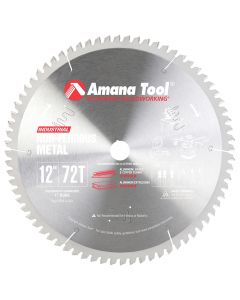Amana Tool 512721 12" x 72 TPI Carbide Tipped Aluminum & Non-Ferrous Metal Saw Blade