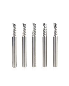 Amana Tool 51480-5 1/4" x 3/4" Solid Carbide CNC Spiral 'O' Single Flute Up-Cut Router Bit