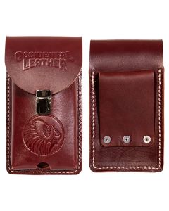 Occidental Leather 5331 Red Belt-Worn XL Leather Phone Holster