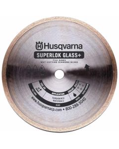 Husqvarna 542776616 7" Superlok Glass + Wet Continuous Diamond Saw Blade