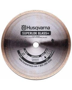 Husqvarna 542776618 10" Superlok Glass + Wet Continuous Diamond Saw Blade