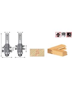 55350 Carbide Tipped Reversible Ogee Stile and Rail Assembly (Individual Components for 2-pc Stile & Rail Sets)