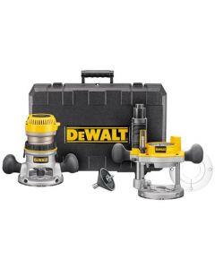 DeWalt DW618PK 2-1/4 Horsepower EVS Fixed Base and Plunge Router Combo Kit with Soft Start