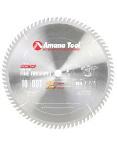 Amana Tool 610800-TS 10" x 80T Carbide Tipped Thin Kerf Miter Saw Blade