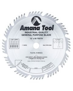 Amana Tool 612604 12" Carbide Tipped Combination Ripping & Crosscut Saw Blade