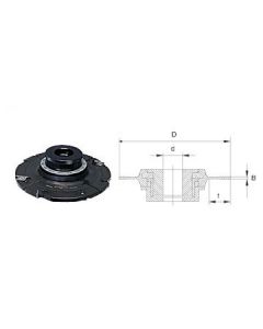 Insert Adjustable Grooving Cutter with Scorer and Ring Nut 8-24mm