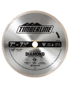 Timberline 640-140 7" - 7-1/4" Wet and Dry Continuous Rim Diamond Saw Blade