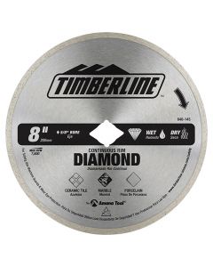 Timberline 640-145 8" Wet/Dry Continuous Rim Diamond Saw Blade