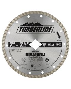 Timberline 640-240 7" - 7-1/4" Wet and Dry Turbo Rim Diamond Saw Blade