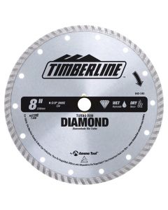 Timberline 640-245 8" Wet/Dry Turbo Rim Diamond Saw Blade