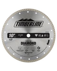 Timberline 640-260 10" Wet/Dry Turbo Rim Diamond Saw Blade