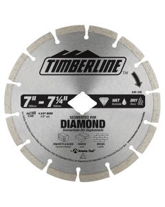 Timberline 640-340 7" -7-1/4" Wet and Dry Segmented Rim Diamond Saw Blade
