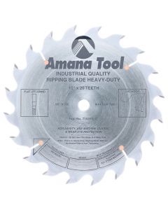 Amana Tool 710200 10" x 20 TPI Carbide Tipped Heavy-Duty Ripping Saw Blade