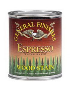 General Finishes 36364 Quart Espresso Water Based Wood Stain