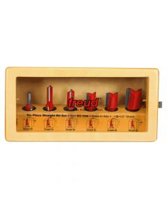 Freud 91-102 Carbide Tipped Straight Router Bit Set