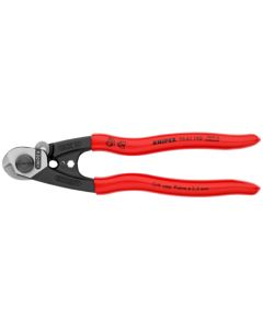Knipex 9561190SBA 7-1/2" Plastic Coated Wire Rope Cutter