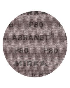 Mirka 9A-232-080 Abranet 5" Grip P80 Abrasive Sanding Disc, 50 Piece