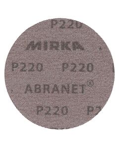 Mirka 9A-232-220 Abranet 5" Grip P220 Abrasive Sanding Disc, 50 Piece