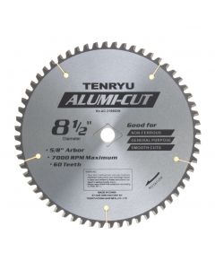 Tenryu AC-21660DN  Alumi-Cut 8-1/2" x 60T Carbide Tipped Saw Blade